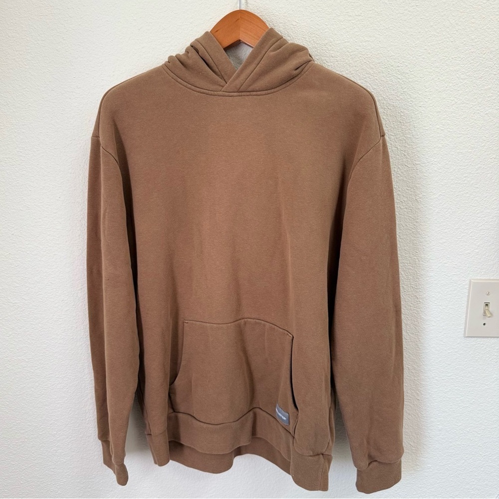 Hollister Brown Relaxed Fit Cozy Hoodie Unisex Size Medium